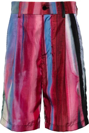 Feng Chen Wang Striped bermuda shorts