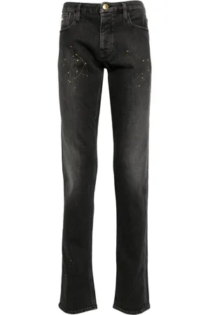 Emporio Armani Mid-rise straight-leg jeans
