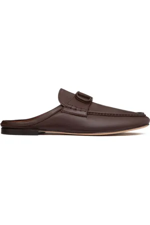 VALENTINO GARAVANI VLogo leather slippers