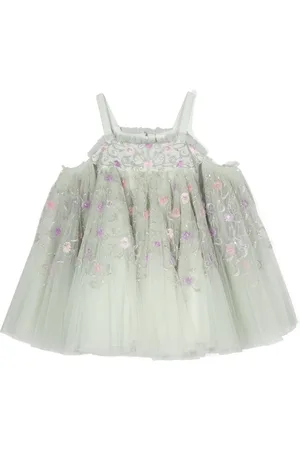 Maison Ava Embroidered beaded tulle dress