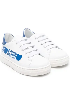 Moschino Logo-print leather sneakers