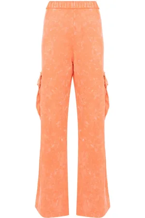 STINE GOYA Bleached-effect jersey trousers