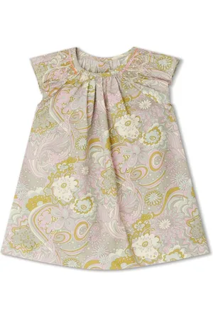 BONPOINT Carmella paisley-print ruffle dress