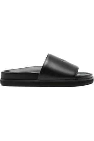 OFF-WHITE Debossed-logo leather sandals