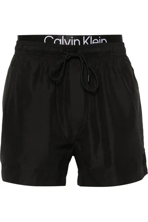 Calvin Klein Double-waistband swim shorts