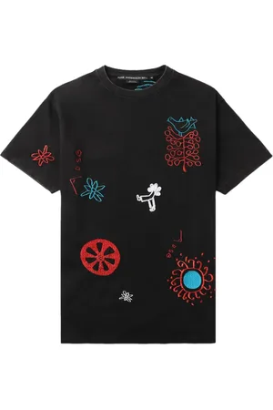 Andersson Bell Embroidered cotton T-shirt