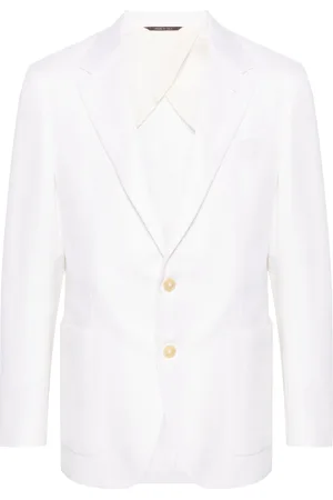 CANALI Single-breasted silk blazer