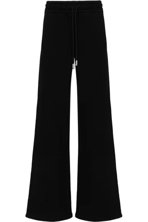 OFF-WHITE Diag-stripe wide-leg trousers