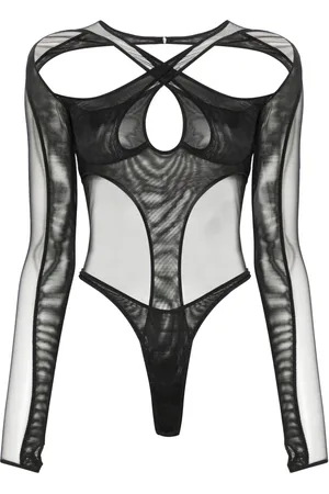 MUGLER Layered cut-out bodysuit