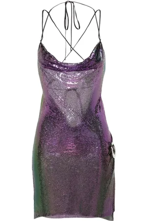 MANURI Tropicana chainmail minidress