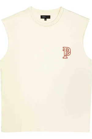 Purple Brand Monogram-print cotton tank top