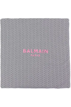 Balmain Logo-print cotton blanket