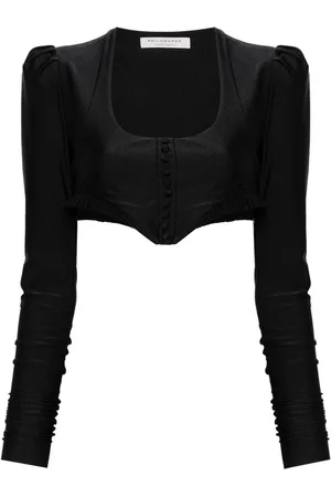 Serafini Pleated crop top