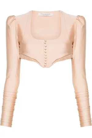 Serafini Pleated crop top
