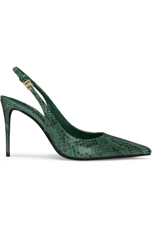 Dolce & Gabbana Snakeskin-effect slingback pumps
