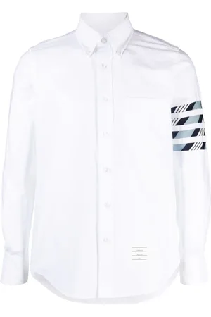 Thom Browne 4-bar stripe cotton shirt
