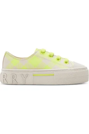 Burberry Checked cotton sneakers