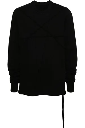 Rick Owens Star-embroidery cotton sweatshirt