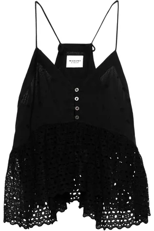 Marant Etoile Sogane broderie-anglaise top