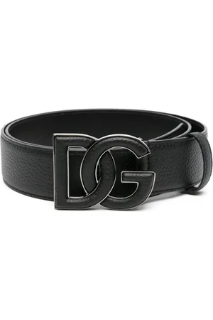 Dolce & Gabbana Logo-buckle leather belt