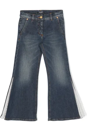 Balmain Mid-rise panelled flared jeans