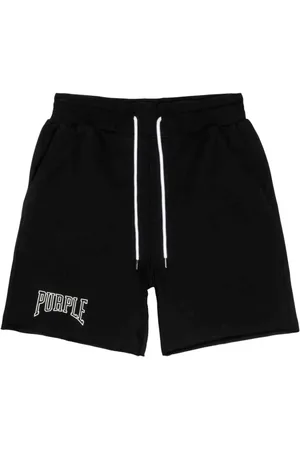 Purple Brand Logo-print cotton shorts