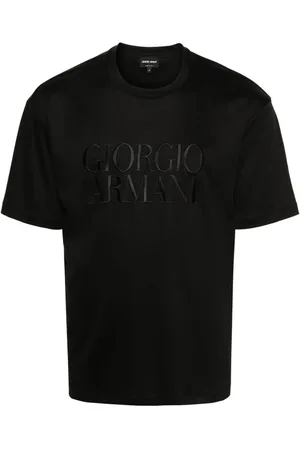 Giorgio Armani Logo-embroidered cotton T-shirt
