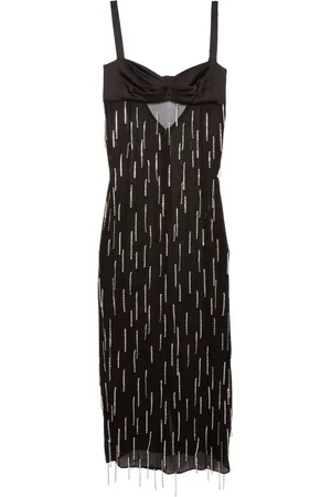 FLEUR DU MAL Dangling Stones midi dress