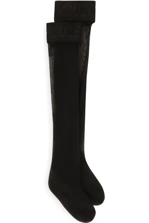 Dolce & Gabbana Logo-band knee-high stockings