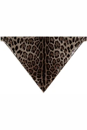 Dolce & Gabbana Leopard-print silk headscarf