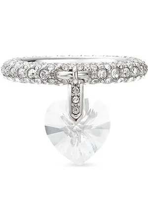 Jimmy Choo Heart-charm crystal ring