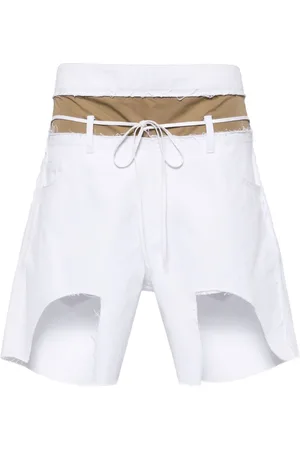Litkovskaya Asymmetric layered denim shorts