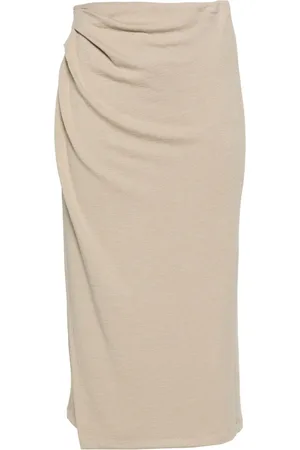 Vince Pleat-detail ribbed skirt