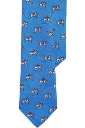Ralph Lauren Patterned-jacquard linen tie