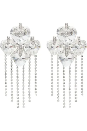 Jimmy Choo Heart crystal drop earrings