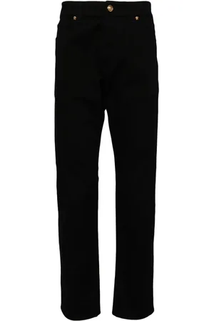 VERSACE Mid-rise straight-leg trousers