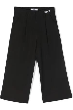 Msgm Pleat-detailed satin trousers