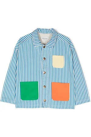 Bobo Choses Patchwork striped shirt jacket