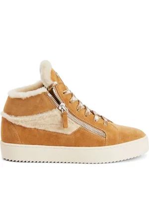 Giuseppe Zanotti Kriss shearling-trim high-top sneakers