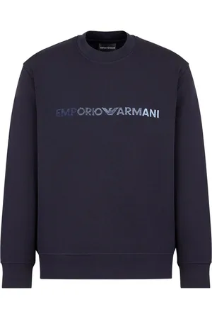 Emporio Armani Logo-embroidered crew-neck sweatshirt