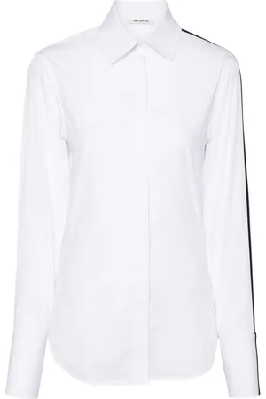 Peter Do Side-stripe cotton shirt