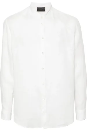 Emporio Armani Long-sleeves linen shirt