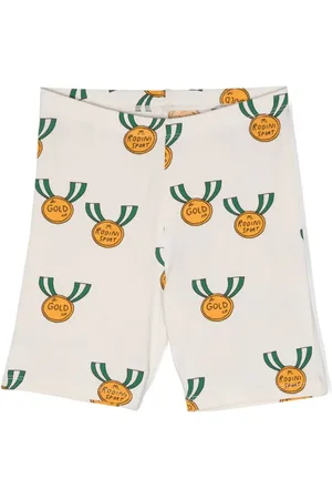Mini Rodini Medals organic-cotton shorts
