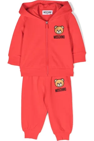 Moschino Teddy Bear-embroidered cotton tracksuit
