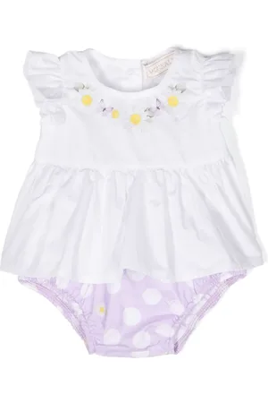 MONNALISA Floral-print cotton short set (set of two)