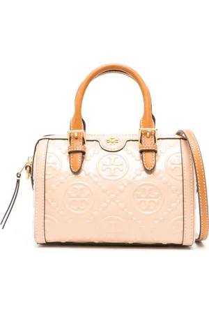 Tory Burch T Monogram patent tote bag
