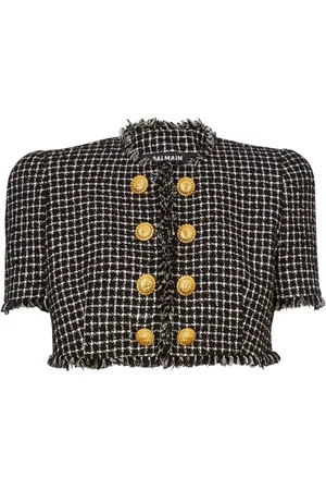 Balmain Cropped tweed jacket