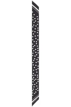 Dolce & Gabbana Striped polka-dotted silk scarf