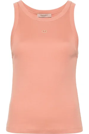 Twin-Set Cut out-detail ribbed top
