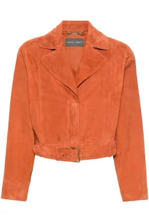 Alberta Ferretti Suede biker jacket